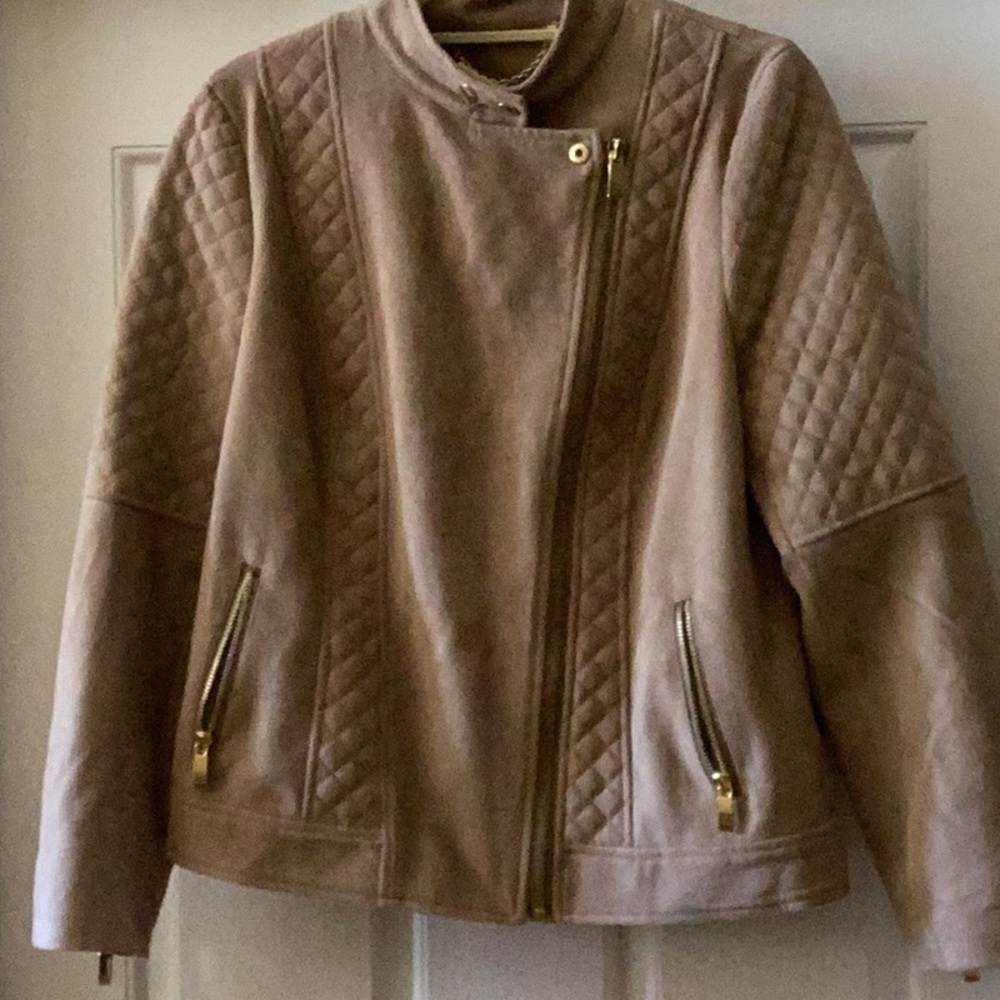 Quilted Tan Jacket, Chico’s